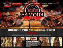 Tablet Screenshot of bobsfamousbbq.com